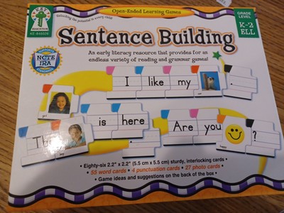 Sentence Building: An Early Learning Resource K-2 Ell. Open Learning Games