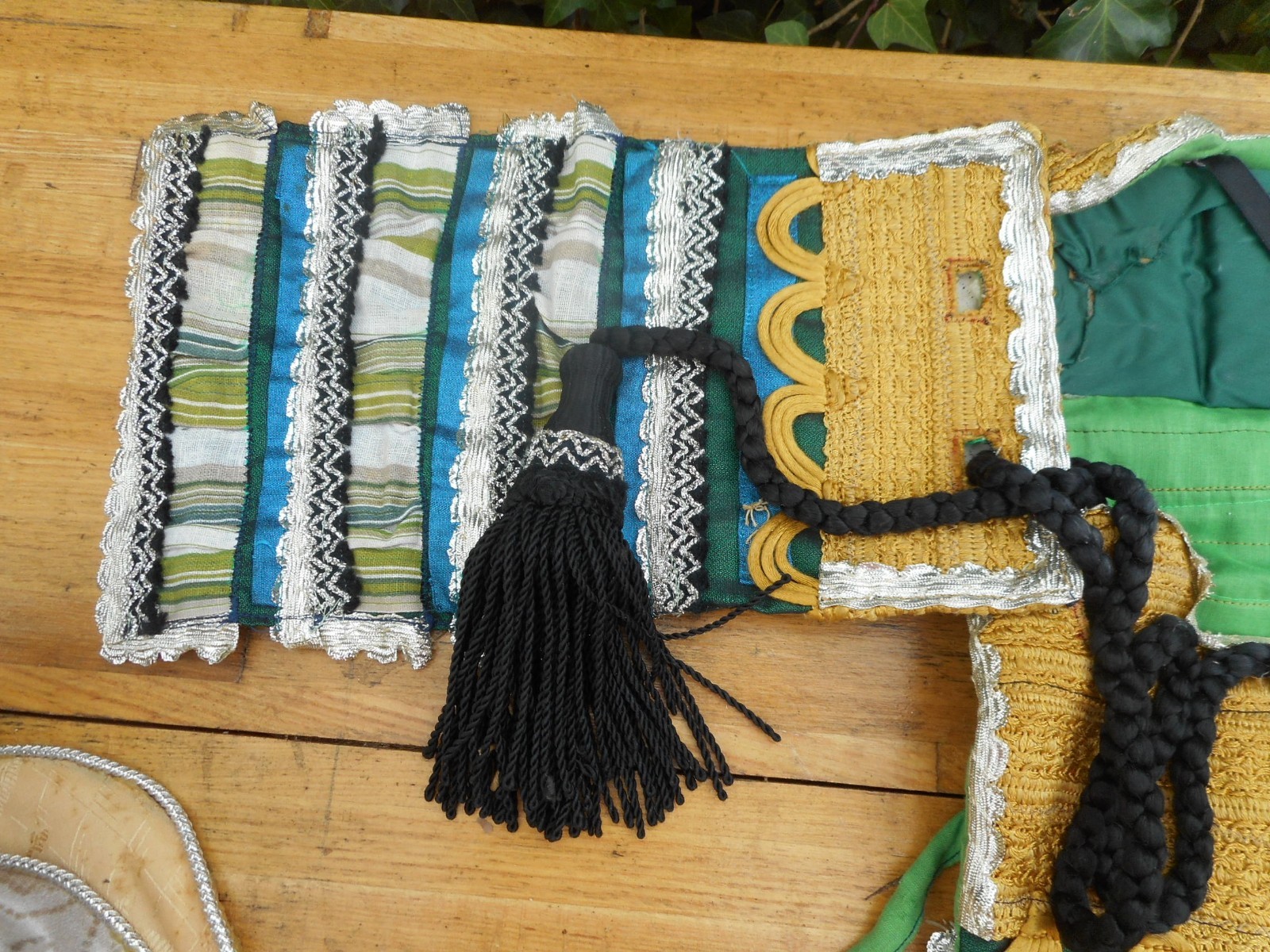 Vintage Mardi Gras Ball Costume Outfit Beautiful ! Antique Handmade Hat