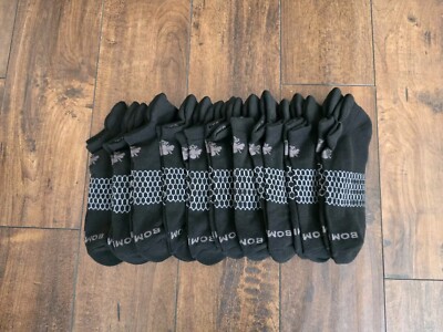 Bombas Socks Unisex Ankle Size Medium (Men's 6-9.5, Women's 7-11 1/2 ) 10 Pairs