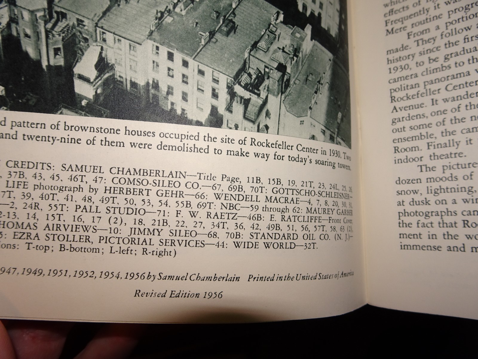 Rockefeller Center 1956 Photographic Narrative Edited by Samuel Chamberlain