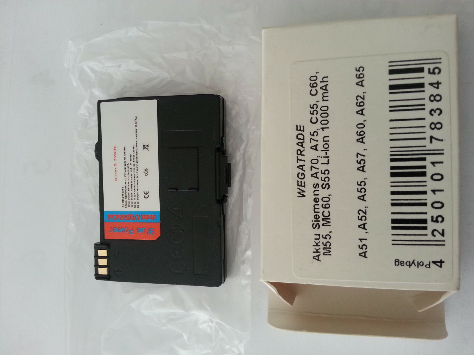 Akku für Siemens A50 M50,MT50 C45 power Li.ion 1200mAh