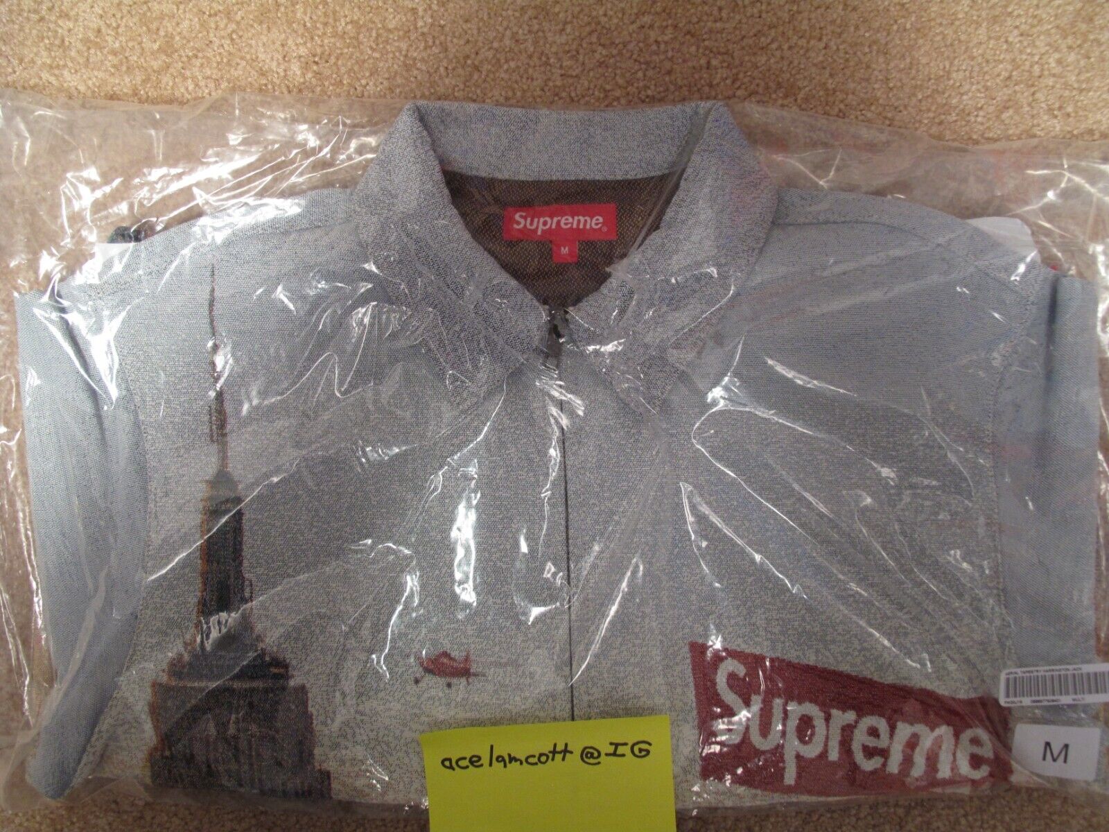 Supreme Aerial Tapestry Harrington Jacket Multicolor - Size Supreme Aerial Tapestry Harrington Jacket Multicolor - Size