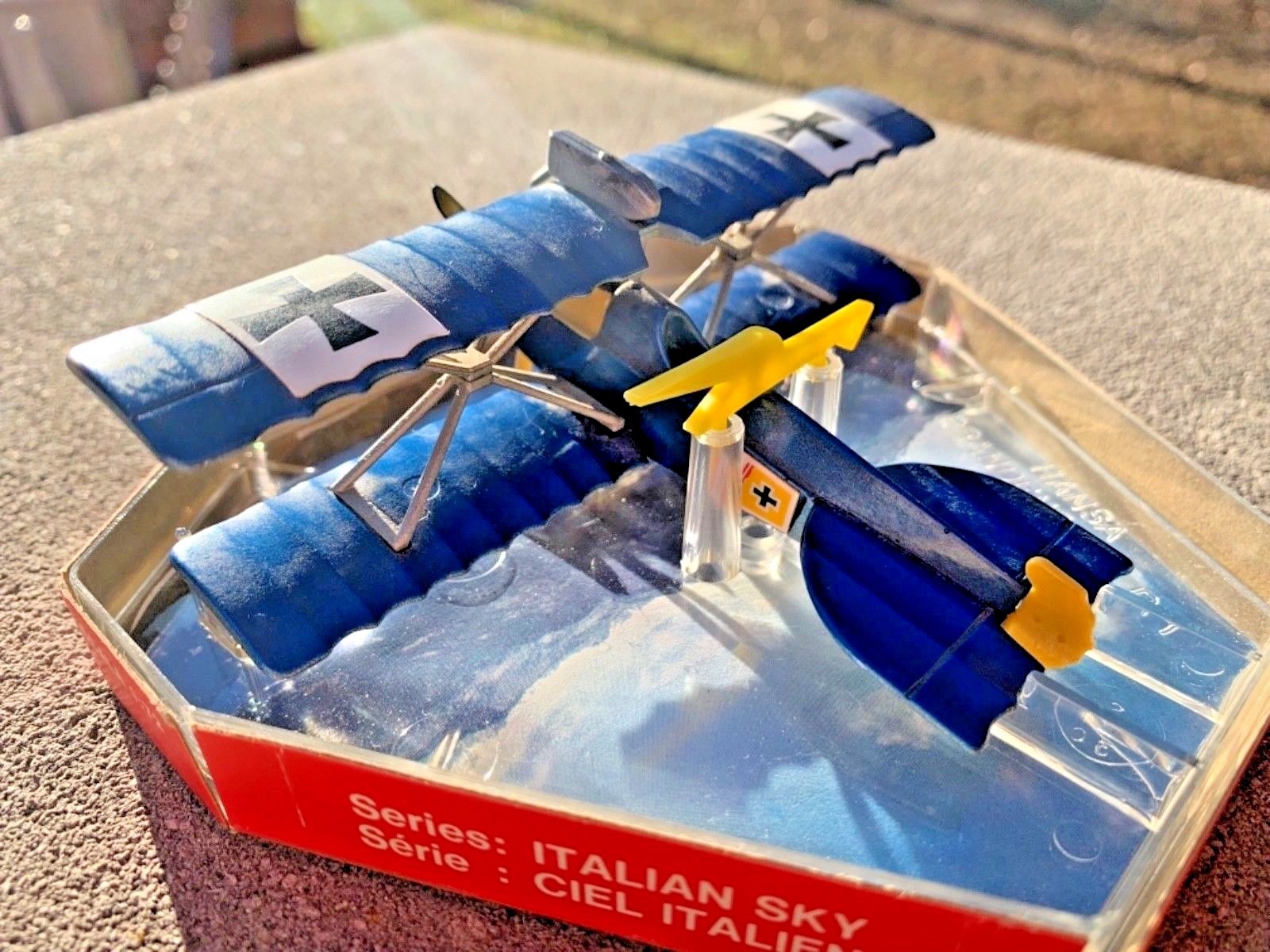 Diecast Plane EDISON AIR LINE H.F. Hansa Brandenburg D. 1, WW 1 Fighter Plane