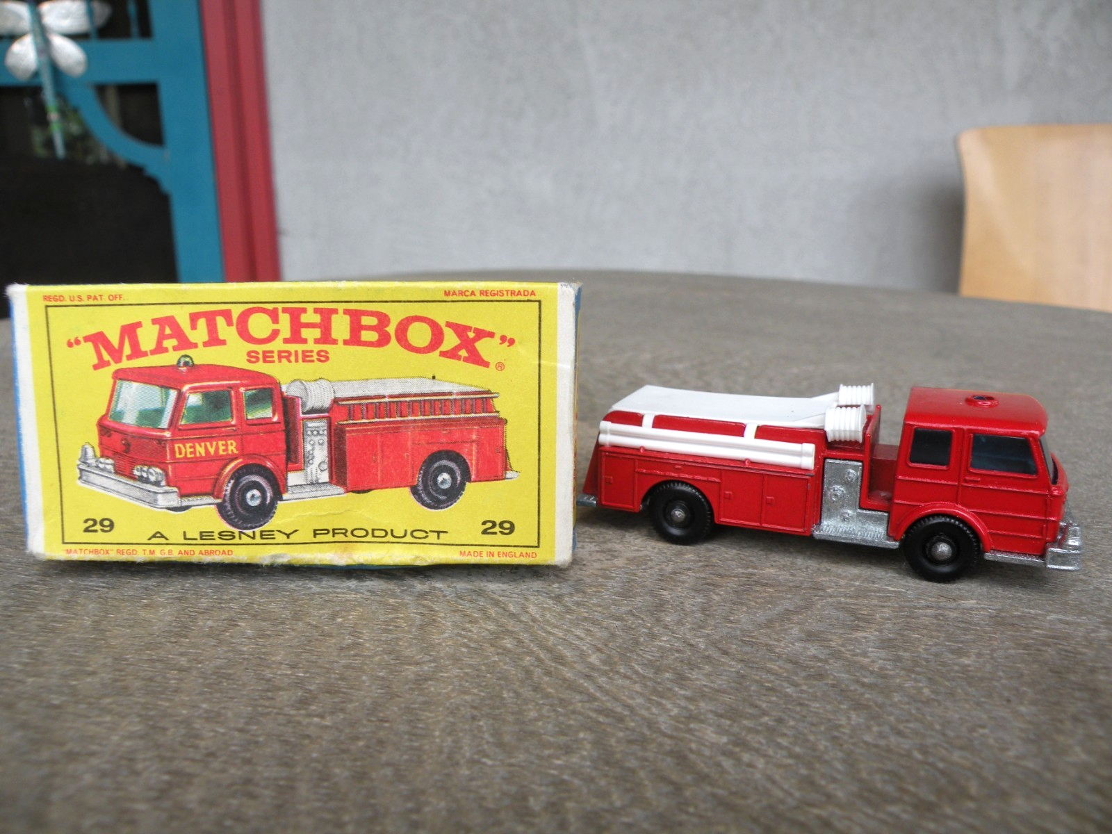 Vintage Matchbox Lesney No. 29 Fire Pumper Truck with Box | eBay