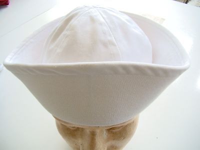 US NAVY USN ALL RANKS RATES ENLISTED & P/O DRESS WHITES & BLUES DIXIE CUP 7 1/2
