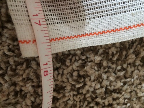 Navy Needlepoint Finished Piece Roses Needlework Floral Flower