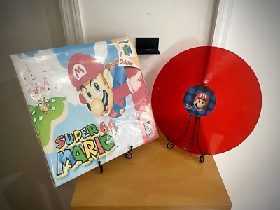 Super Mario 64 Nintendo N64 Soundtrack  Mario Red  Vinyl Record