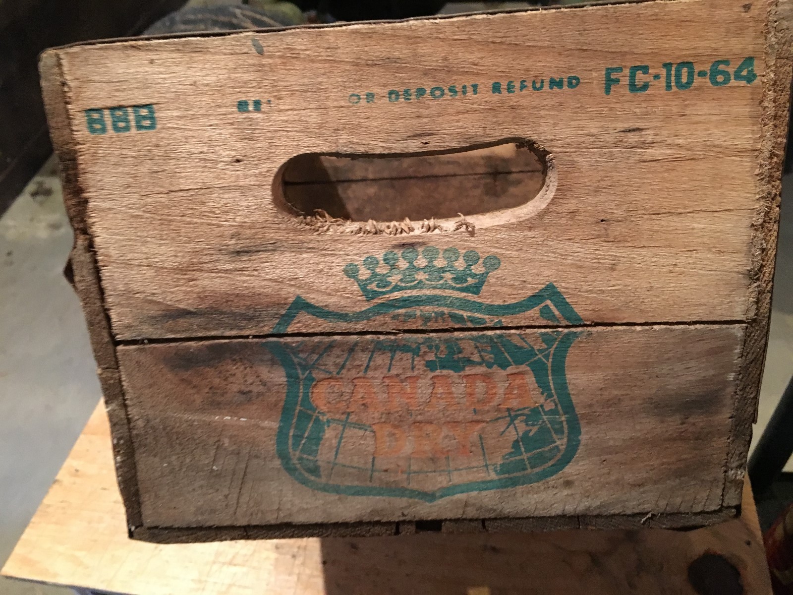 Canada Dry Wood Crate