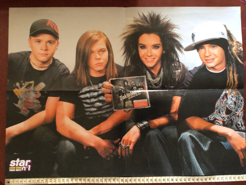 Poster Tokio Hotel Recto/Verso Star Hors-SÃ©Rie NÂ°1 Tres Tres Bon Etat 58x41,5cm