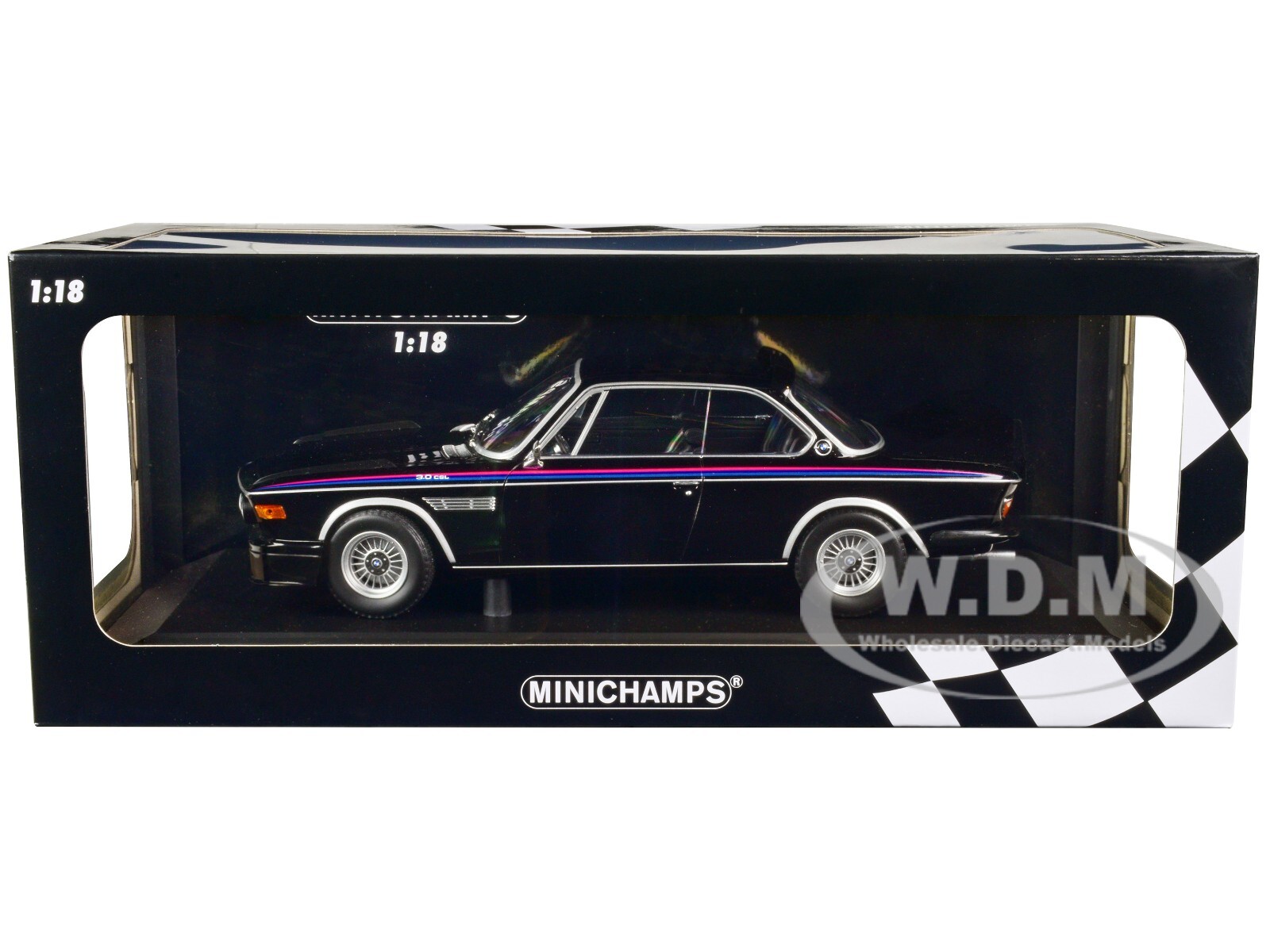 激安本物 1973 BMW 3.0 CSL BLACK LTD ED 444 PCS 1/18 DIECAST MODEL 乗用車