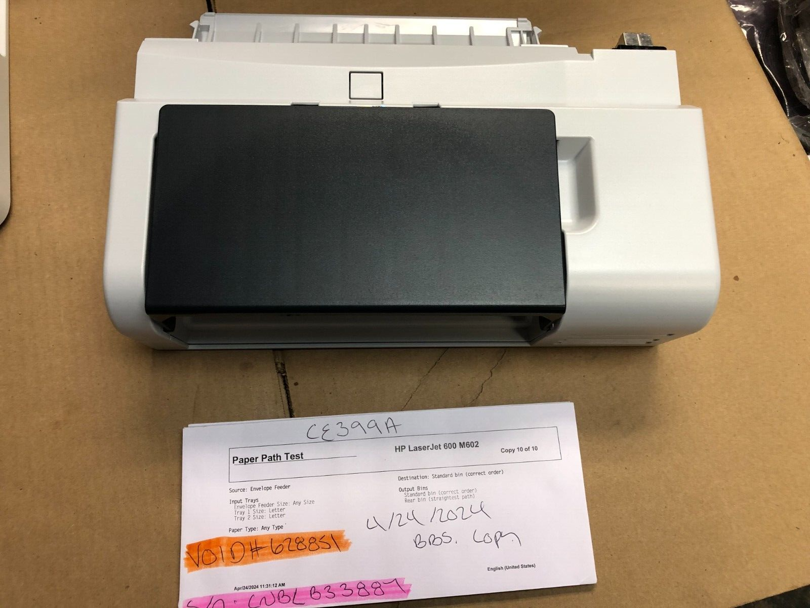 Genuine HP - CE399A - Envelope Feeder