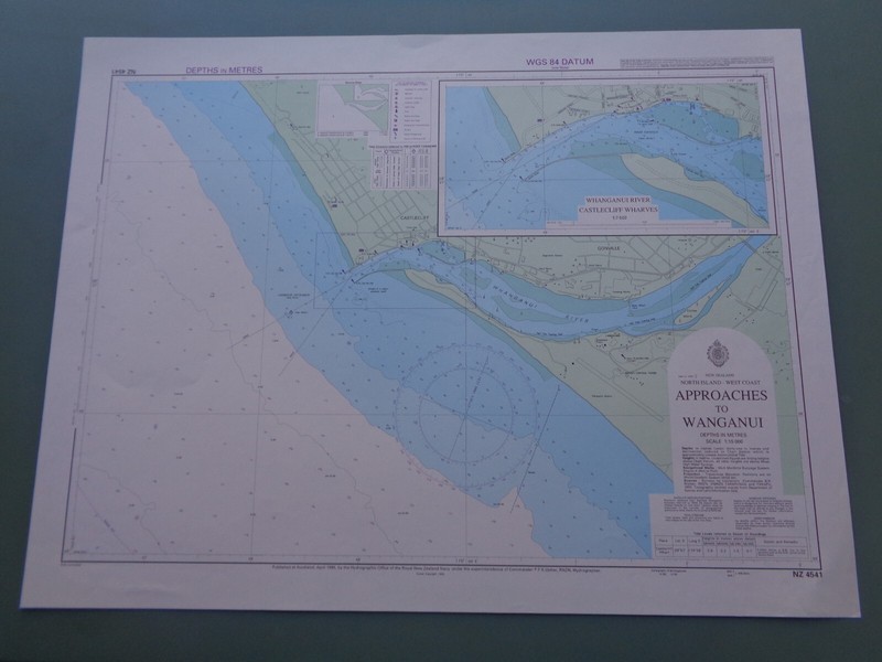 Carte  Marine / Approaches To Wanganui - New Zealand, North Island
