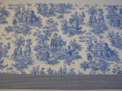Blue Ivory Waverly Charmed Life Cornflower Toile W Ck Straight