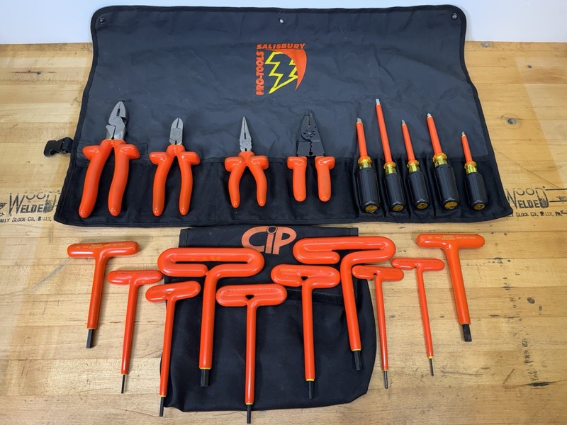 SALISBURY PRO-TOOLS- CIP- MODERN RESEARCH- INSULATED LINEMAN’S TOOL LOT USA