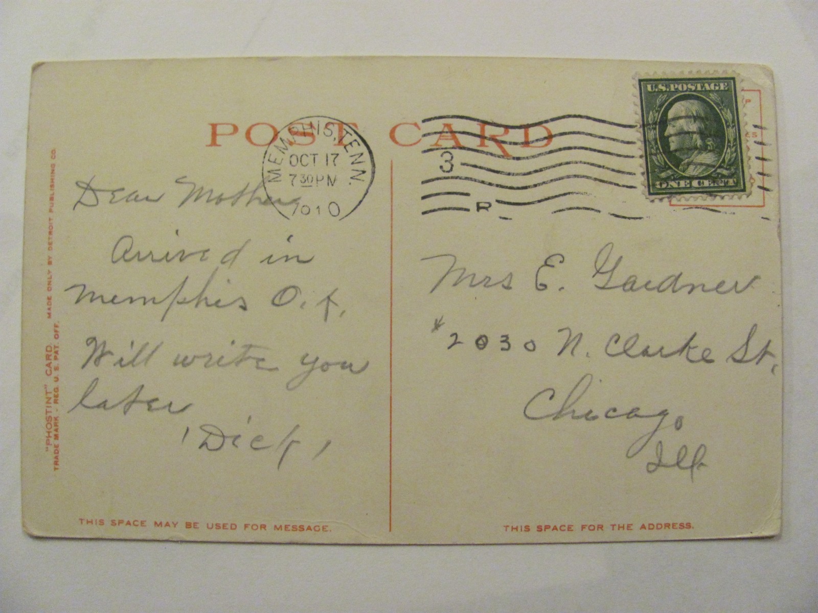 POSTCARD TENN MEMPHIS UNLOADING COTTON AT LEVEE  C.1910