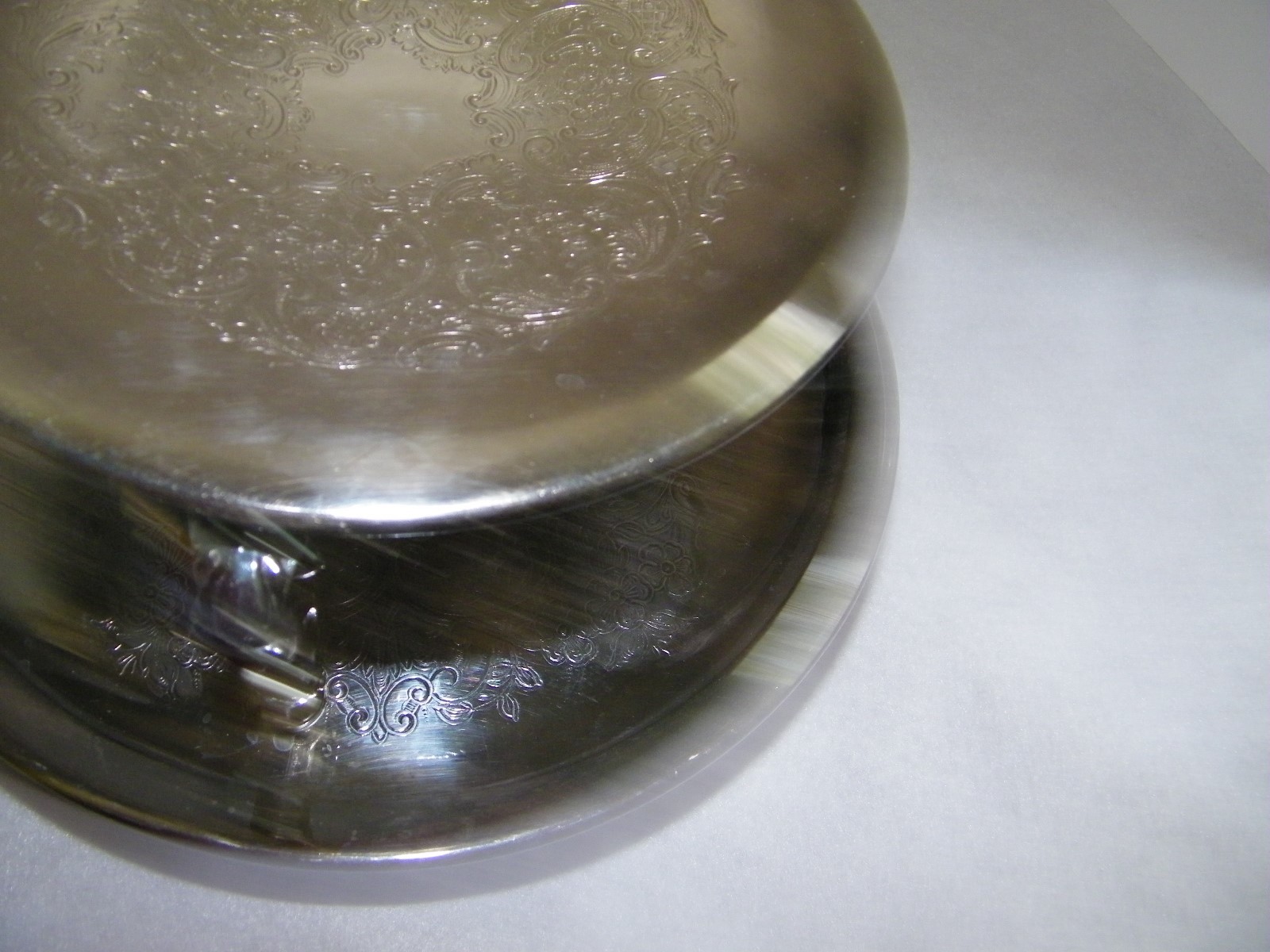 Continental Silver Co. Two Tier Revolving Serving Platters- Silverplate