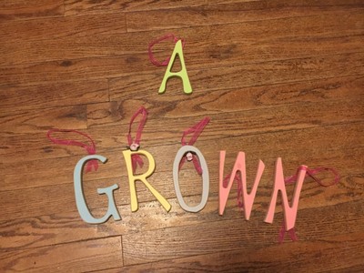 Wood Craft Letters Morgan Rowan Grown Grow Norm Oran Kids Room Craft Decor 6 in
