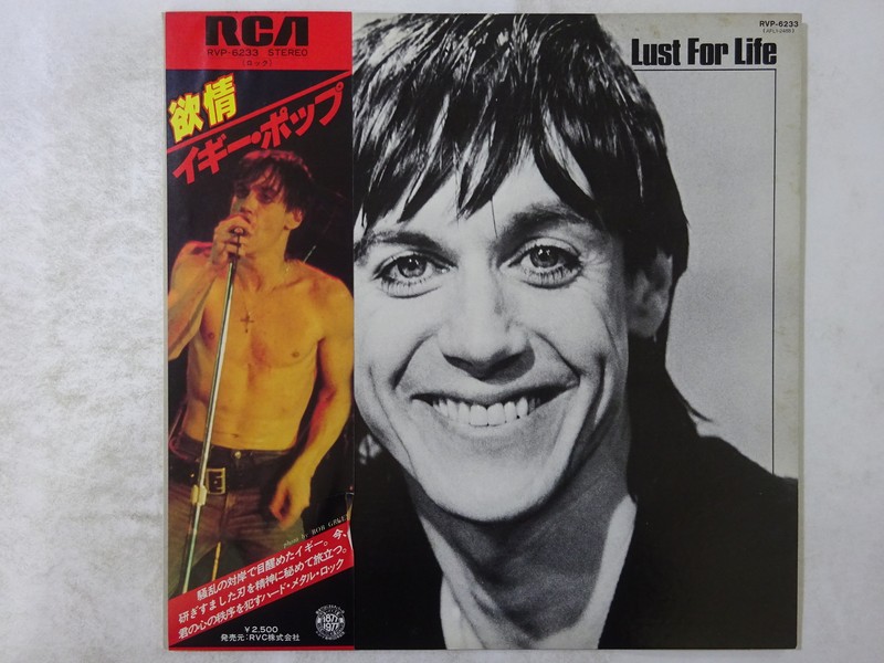 Iggy Pop Lust For Life RCA RVP-6233 Japan Promo VINYL LP OBI