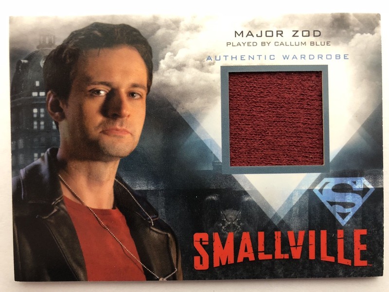 Smallville Seasons 7 10 Callum Blue Major Zod Sweater Wardrobe Costume Card M17
