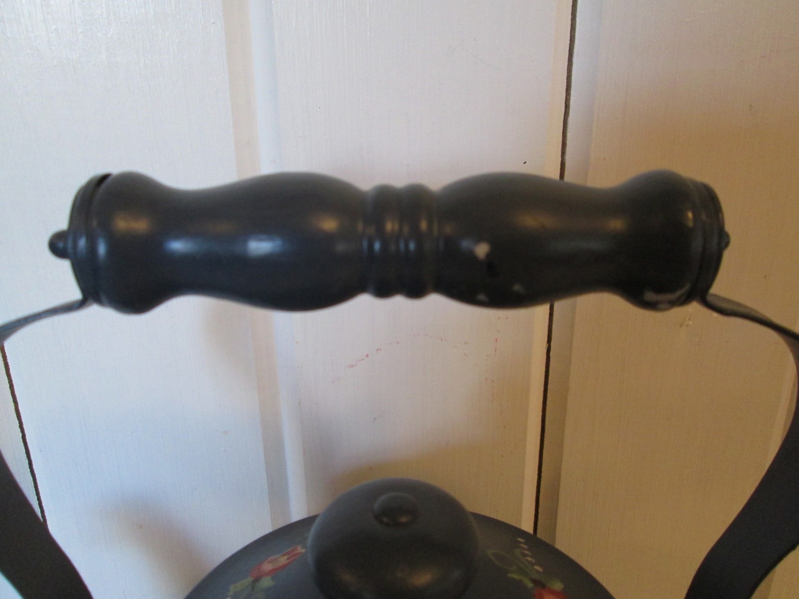 Rosemaling Teakettle Handpainted Folk Art Norwegian Scandinavian Decor Metal