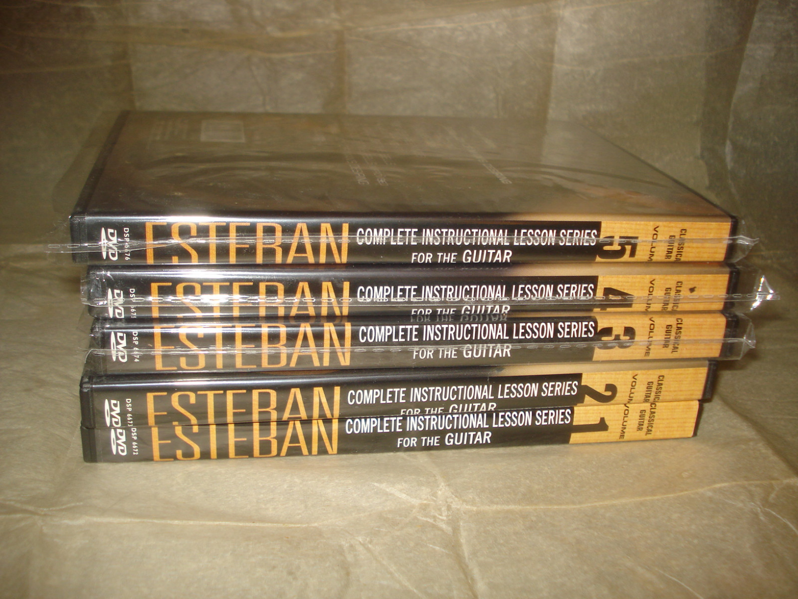 Esteban Classical GUITAR LESSONS Master Series Vol 1-5 Instructional Lesson DVD
