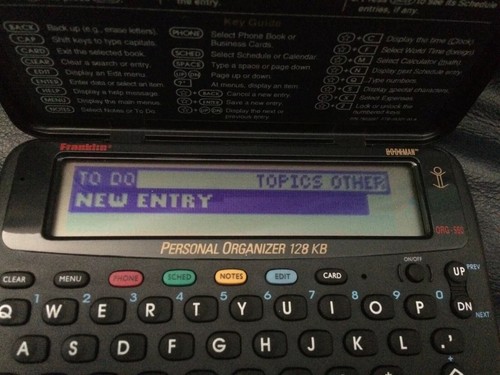 Franklin Personal Pocket Organizer Bookman ORG 560