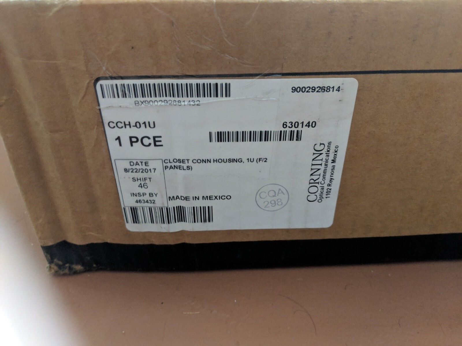 Corning closet connector housing CCH-01U 1U  New in box