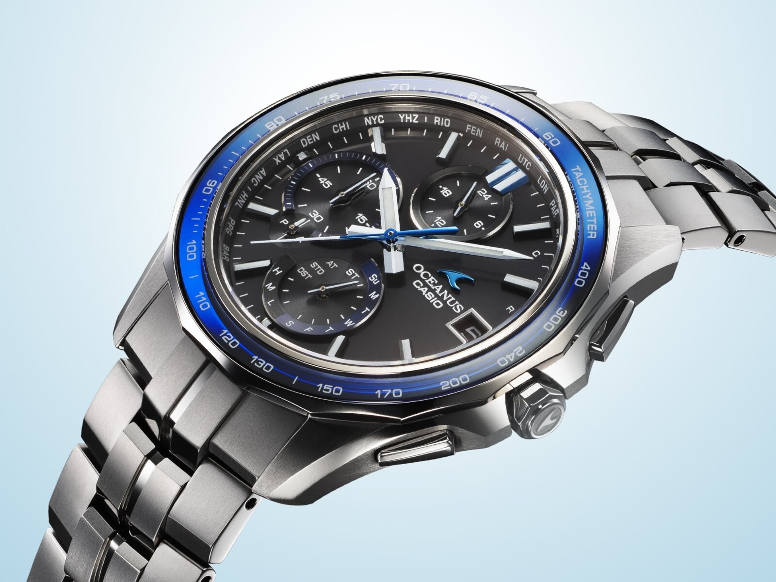 Pre-owned Casio Oceanus Ocw-s7000bv-2ajr S7000 Series Men's Wrist Watch Silver Limited