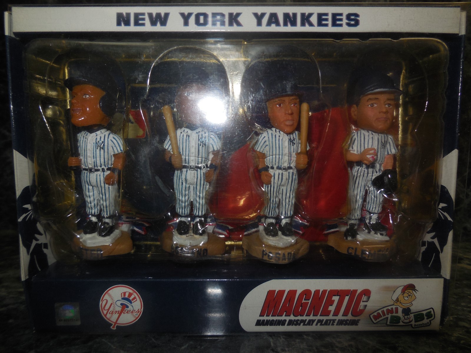 4 new york yankees mini magnetic bobbles from forever