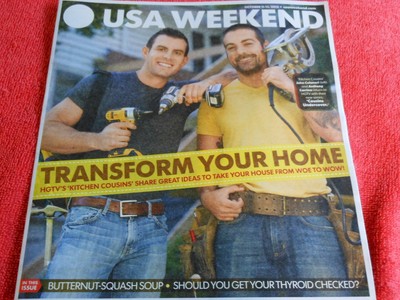 USA WEEKEND OCTOBER 2013 TRANSFORM YOUR HOME HGTV KITCHEN COUSINS THYROID