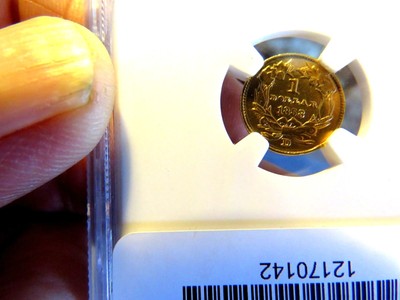 RARE NGC AU DETAILS 1858-D $1 INDIAN HEAD  GOLD  COIN