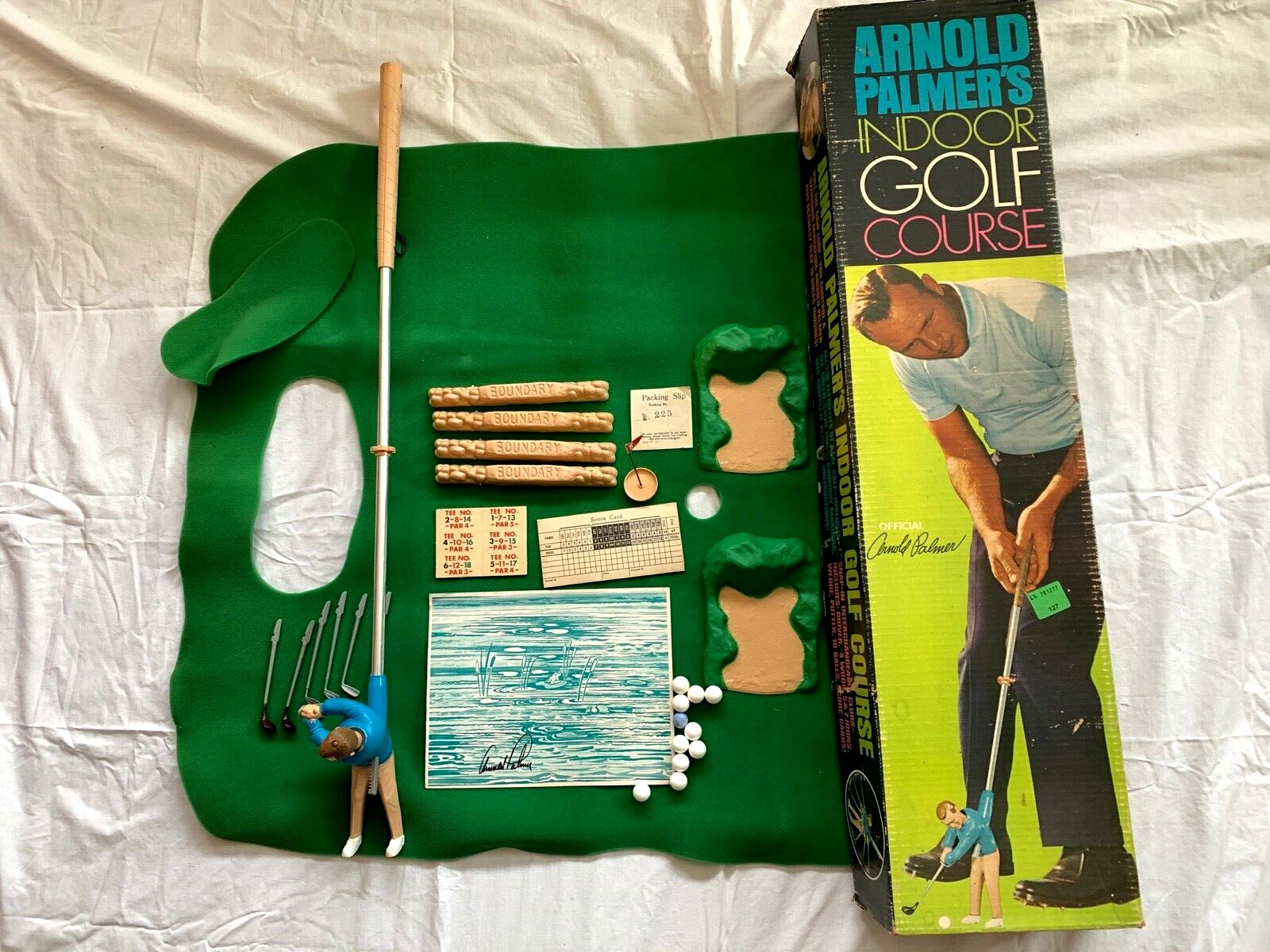 Arnold Palmer - rurimariページ Vintage Arnold Palmer's Indoor Golf Game Complete Signature