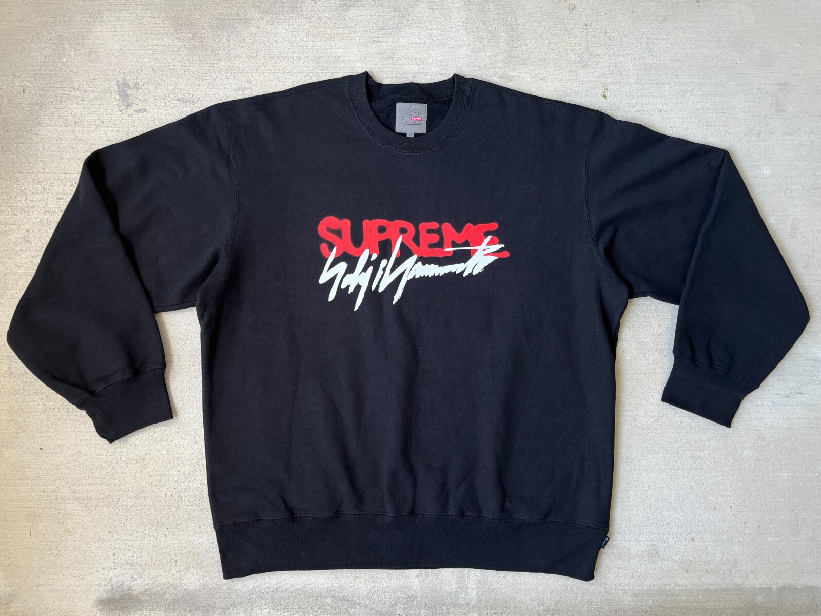Supreme x Yohji Yamamoto Crewneck Sweatshirt Black Size XL