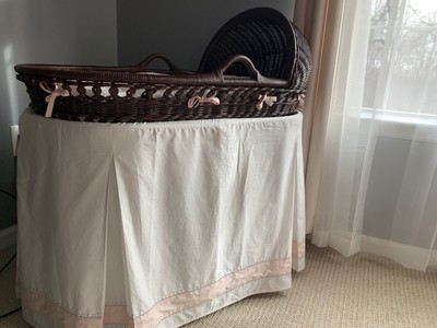 pottery barn wicker bassinet