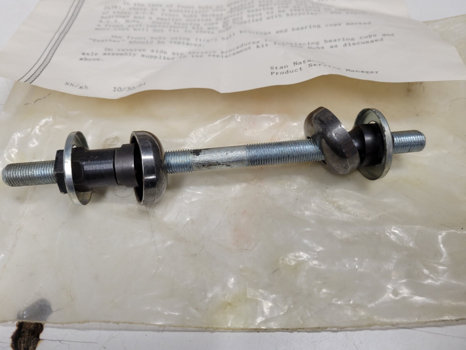 ACS hub cup and axle rebuild kit vintage