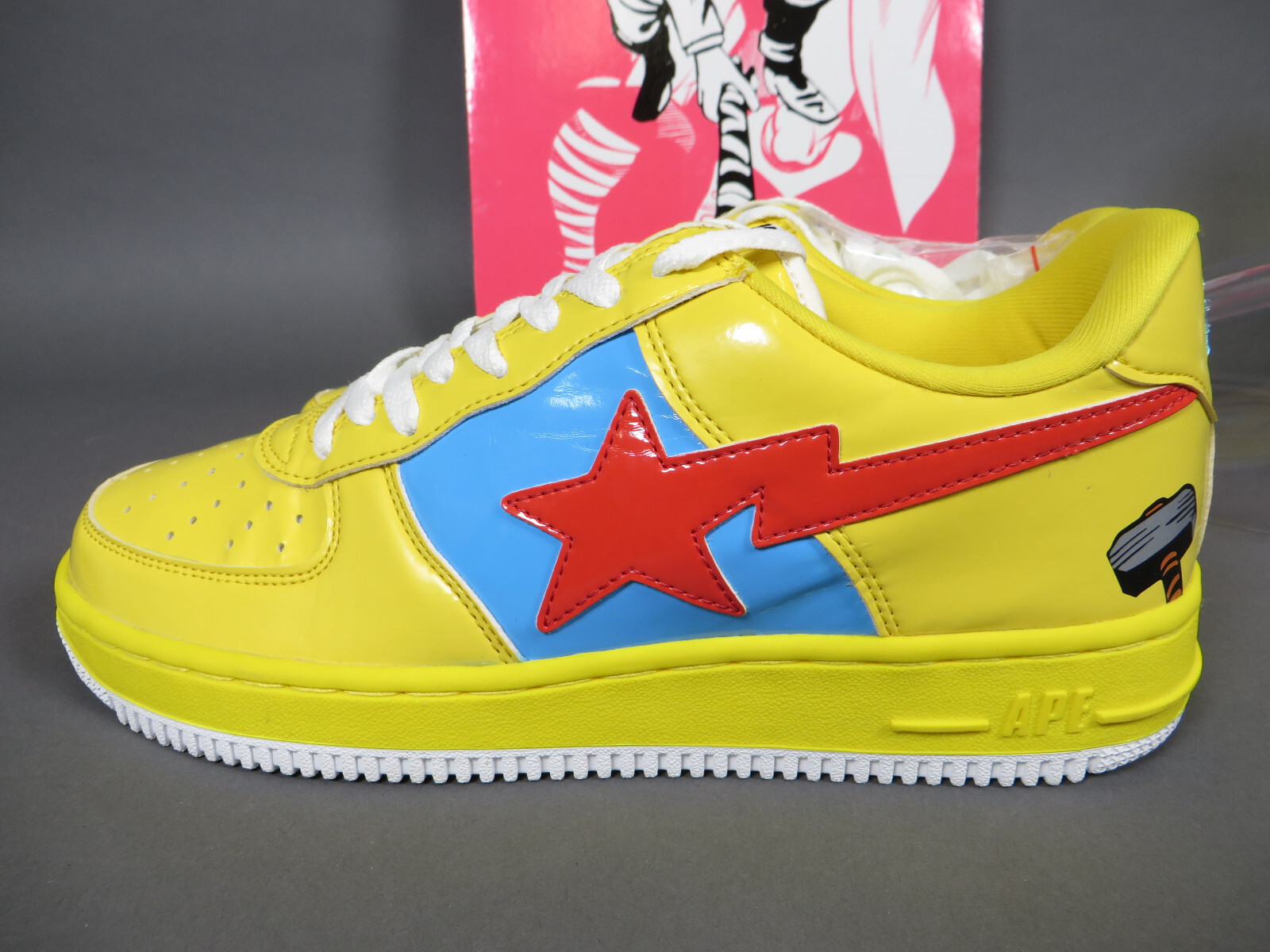 Bathing Ape Bape X Marvel Bapesta (2005) FS-001 Size 10.5 Bathing Ape Bape X Marvel Bapesta (2005) FS-001 Size 10.5