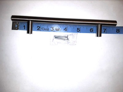 Cabinet Pulls Stainless Steel T Bar 7.5 in Brushed Nickel PD201SSS128