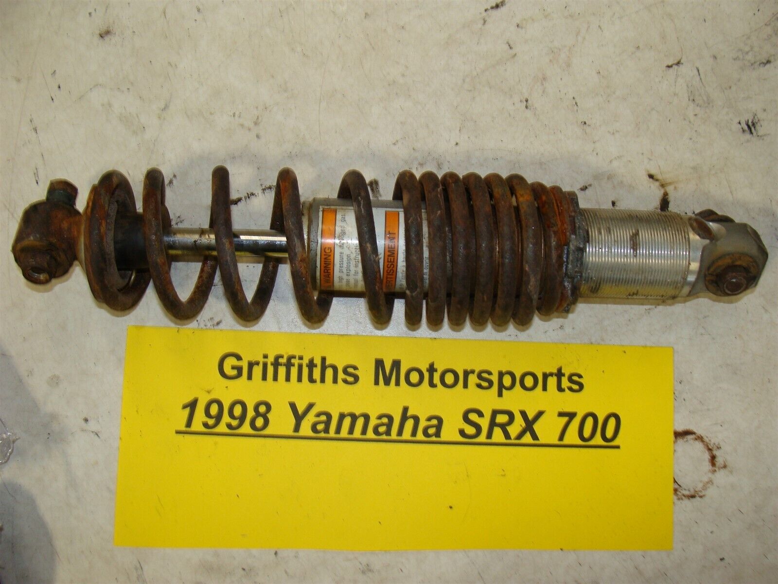 1998 YAMAHA 700 SRX triple FRONT SHOCK ABSORBER SKIDFRAME 1998 YAMAHA 700 SRX triple FRONT SHOCK ABSORBER SKIDFRAME