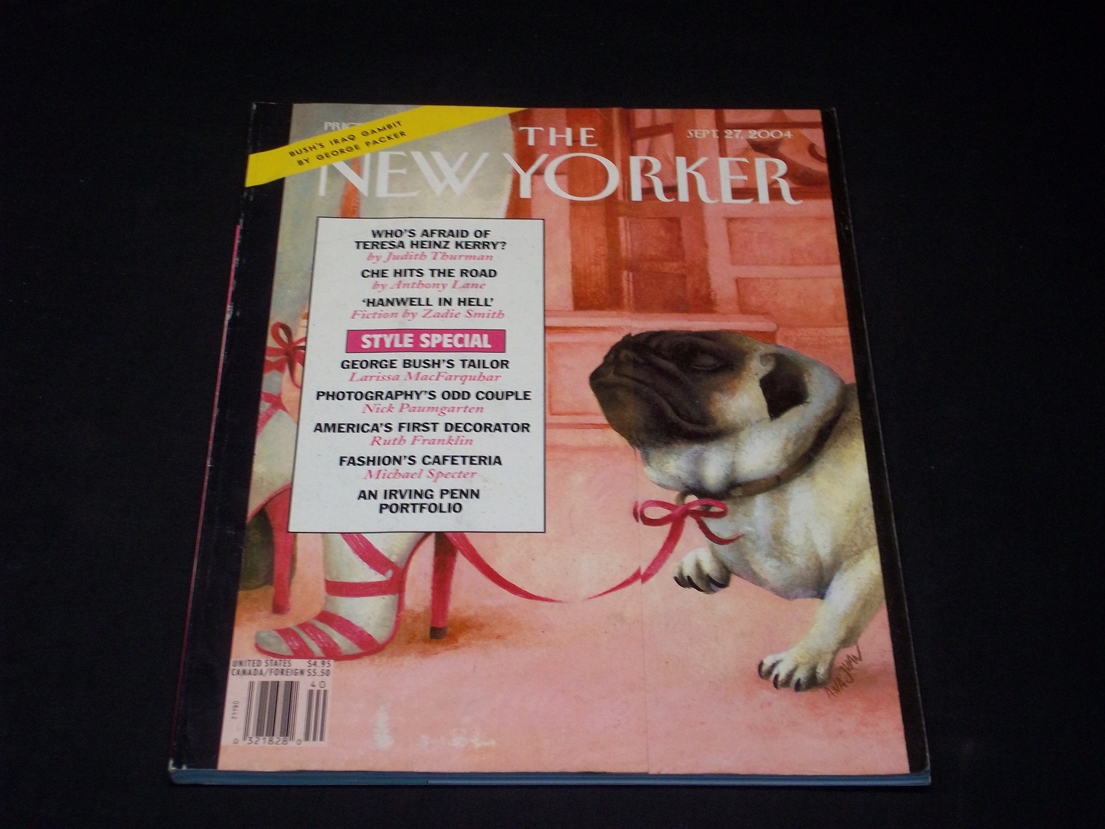 2004 SEPTEMBER 27 THE NEW YORKER MAGAZINE - NICE ILLUSTRATED COVER