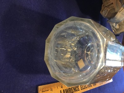 early APOTHECARY DRUGSTORE LICQUOR BOTTLE WITH STOPPER GROUND BOTTOM NO DAMAGE 1