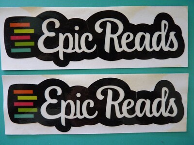 Epic Reads Stickers Set of (2) 6.5'' x 2''
