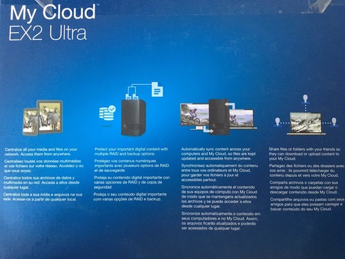 WD Diskless My Cloud EX2 NAS - WDBVKW0000NCH-NESN - MINT Cond.