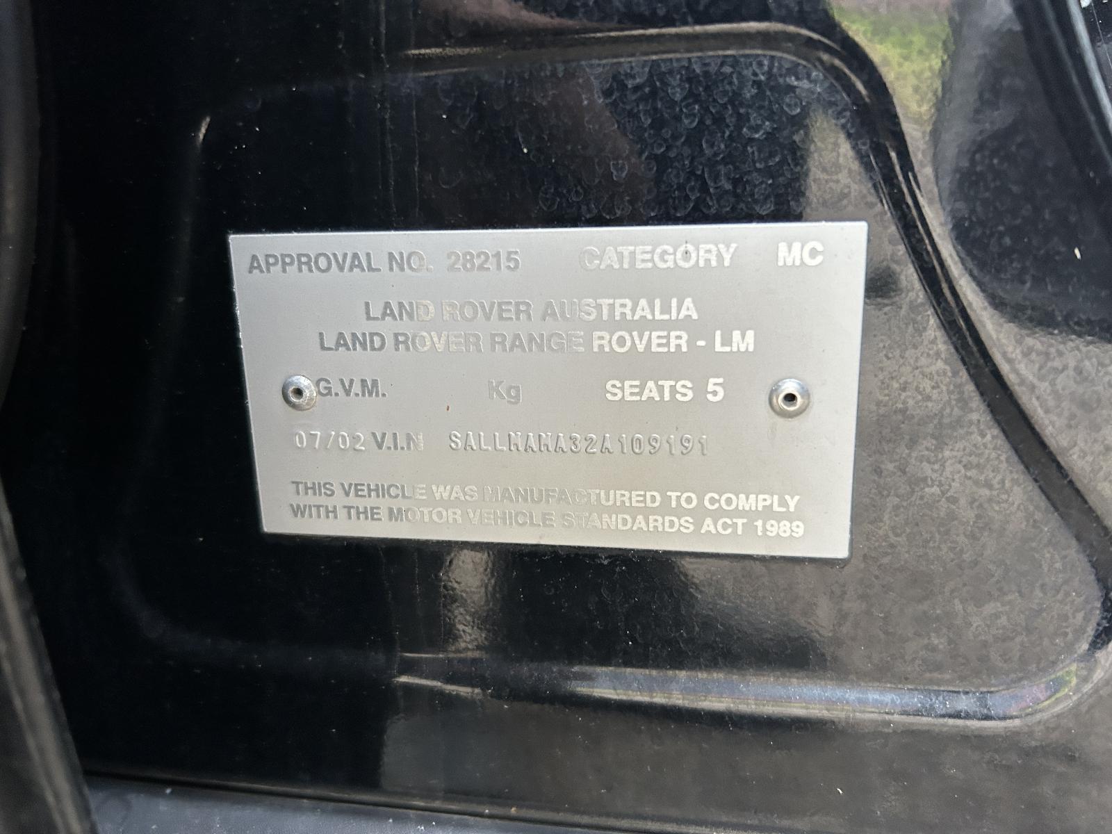 Land Rover Range Rover Left Rear Door Trim L322 08/2002-08/2005 - thumbnail 5