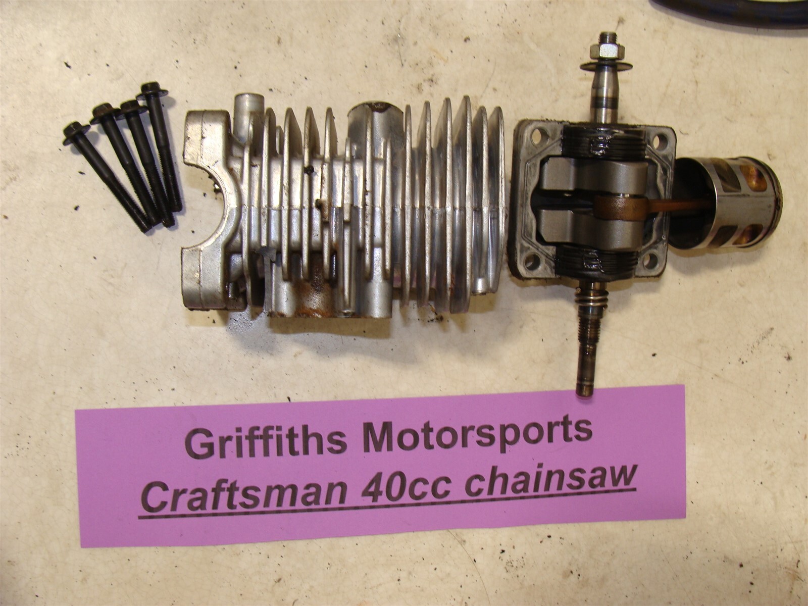 CRAFTSMAN gas chainsaw 40CC 358.351810 piston cylinder