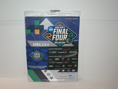 2022 MENS OFFICIAL FINAL FOUR GAME DAY PROGRAM NCAA KANSAS JAYHAWKS CHAMPIONS!! 