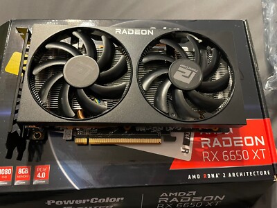 PowerColor Fighter / RX 6650 XT 8GB Graphics Card Amd Radeon FOR PARTS