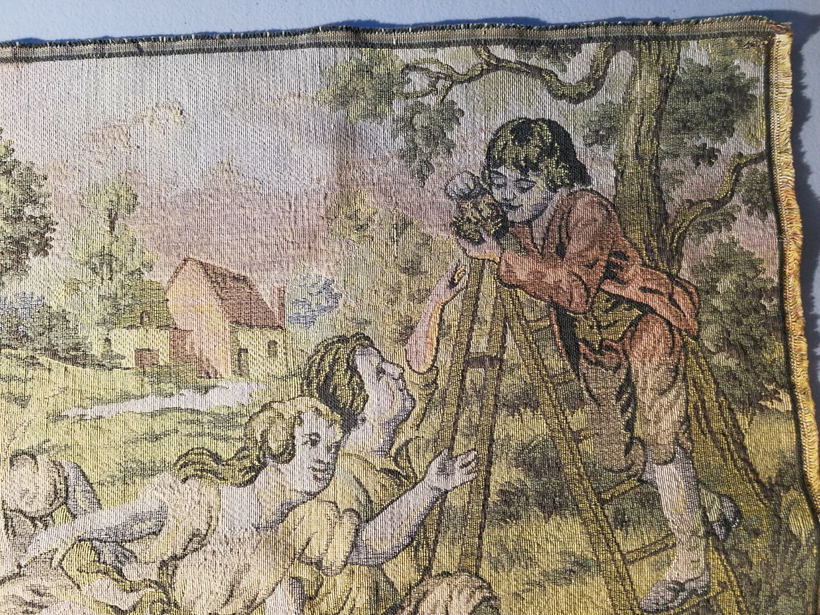 tapestry 18 x 36 Children Boys Girls Playing