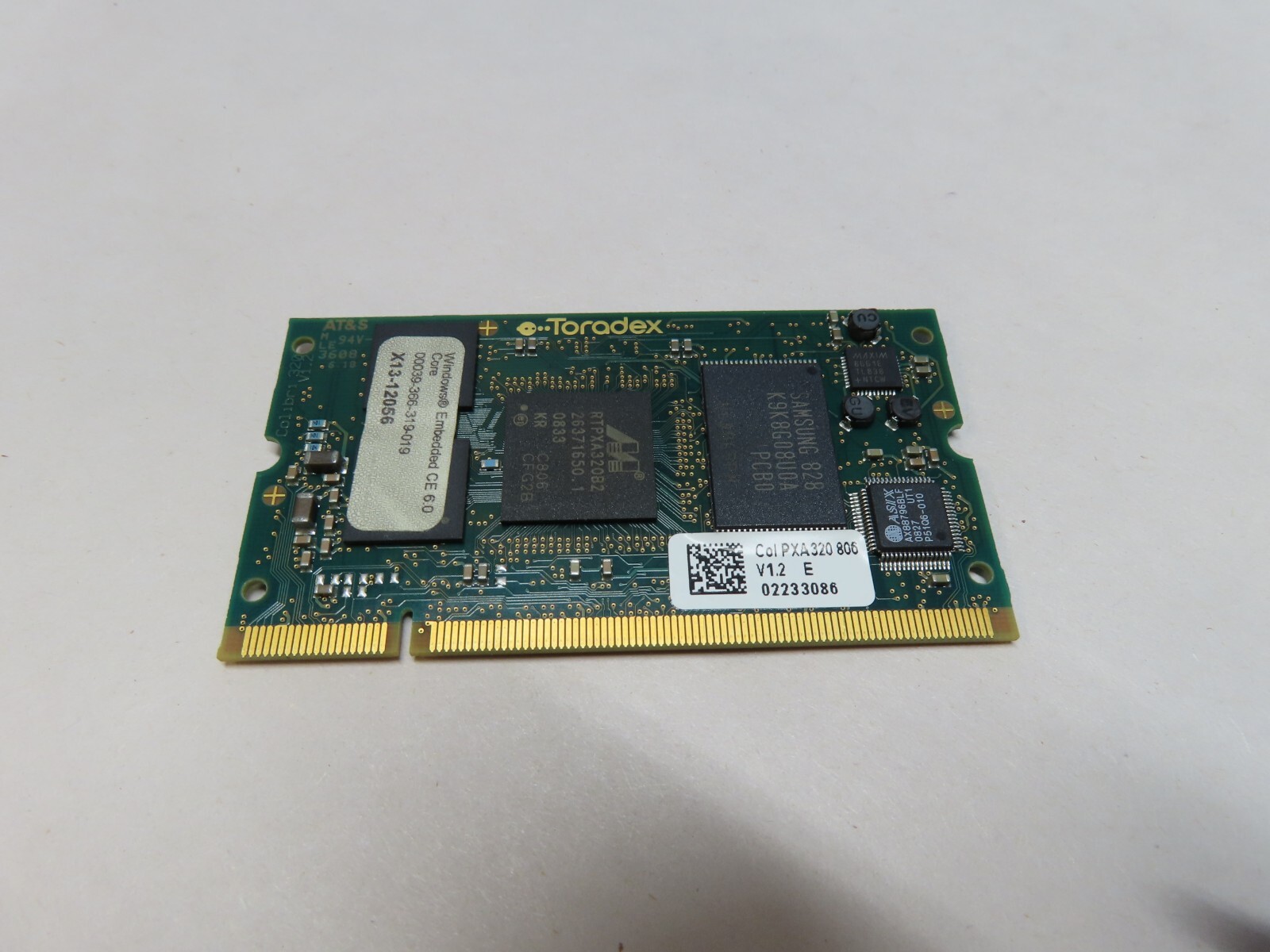 TDジリオンcc TORADEX X13-12056 PXA320 806 CARD V1.2 F WINDOWS EMBEDDED CE