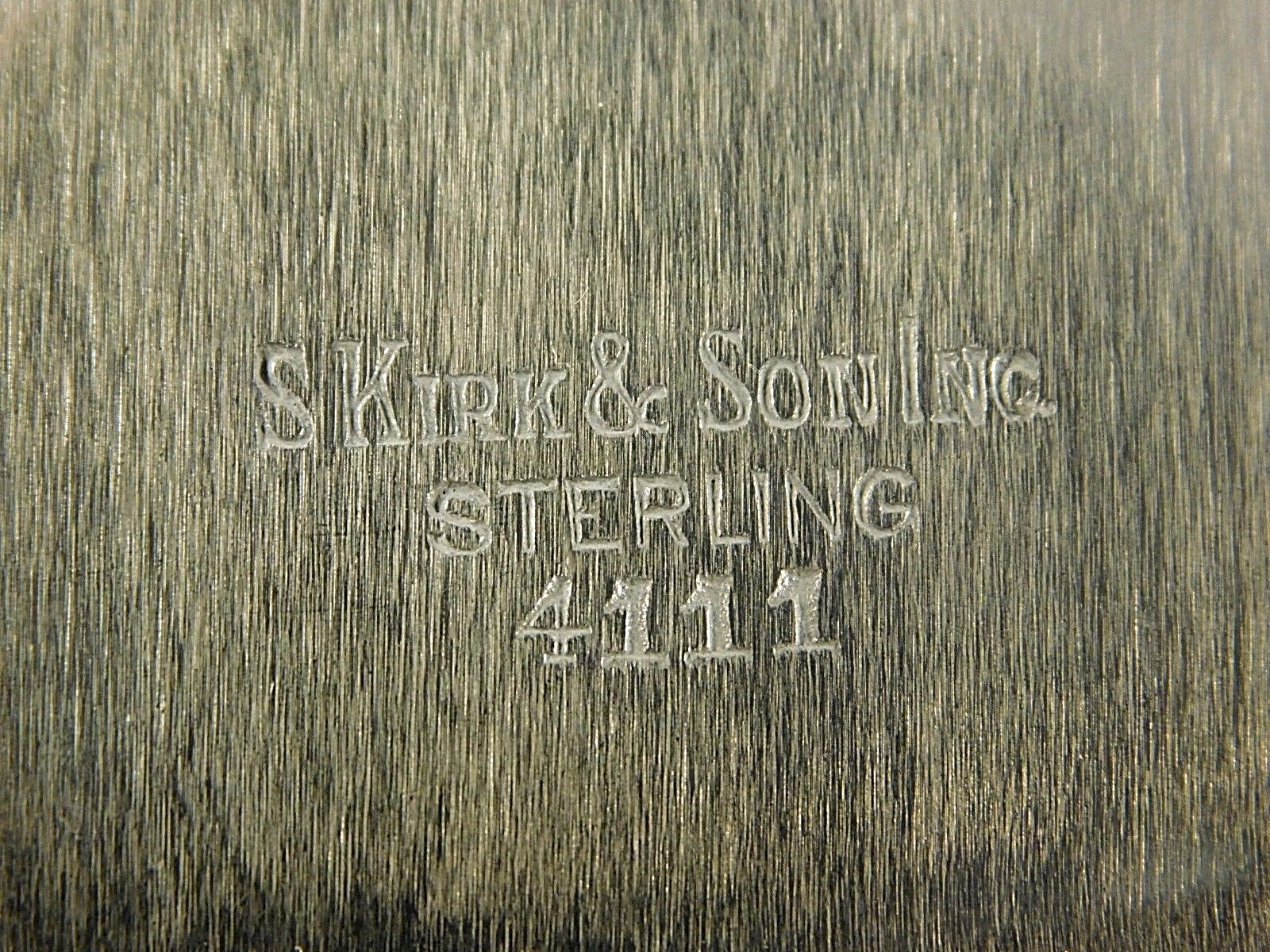 VINTAGE LARGE S. KIRK & SON STERLING SILVER PLATE / CHARGER #4111 11