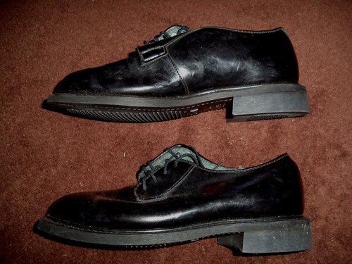 New Men's Bates Military Dress Uniform Shiny Shoes Size 5 1/2 D